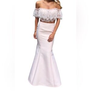 Tarik Ediz formal dress!  Beautiful blush in color!  Size 2